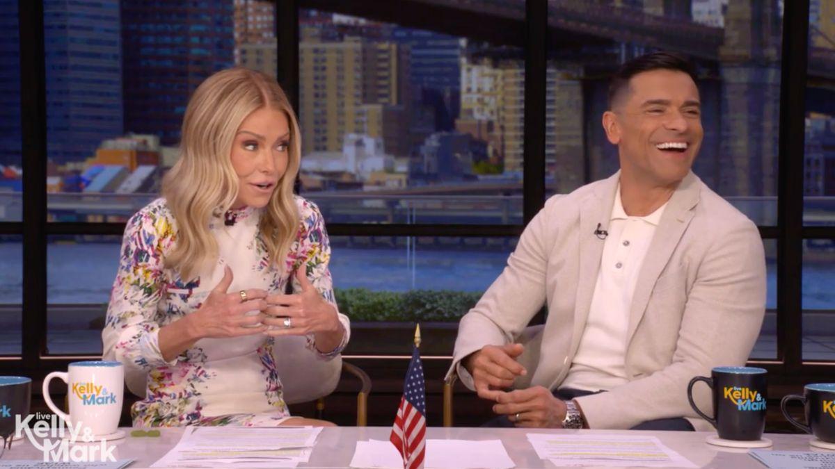 Image of Kelly Ripa joked she and Mark Consuelos 'wouldn't survive' on a dating app.