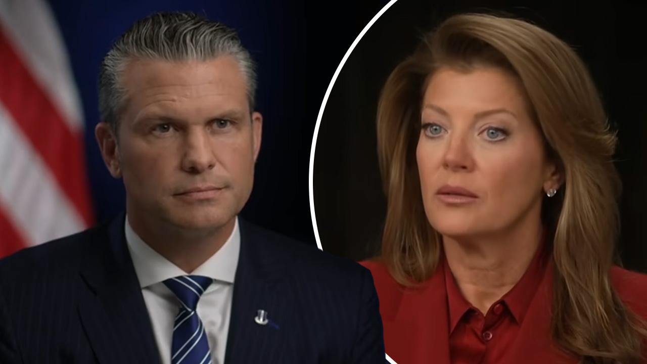 Pete Hegseth and Norah O'Donnell