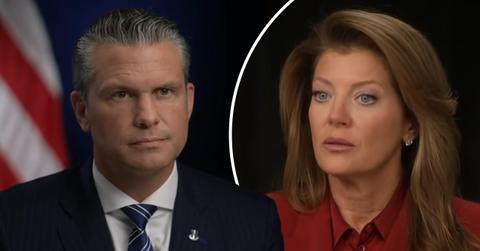 Pete Hegseth and Norah O'Donnell