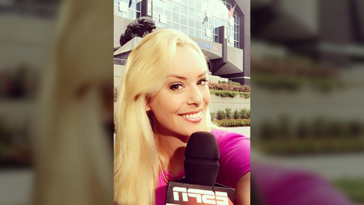 Image of Britt McHenry said she was 'instigated' to toss the drink after misogynistic taunts.