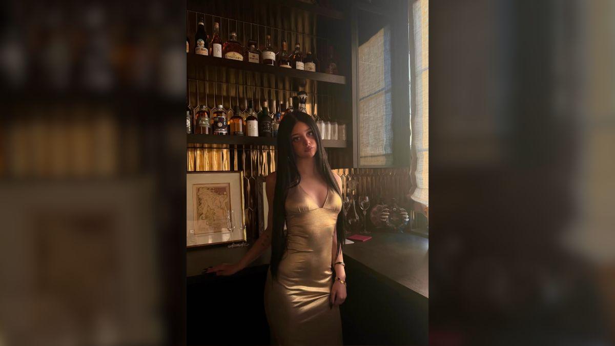 Image of Nicole Richie's daughter has a new back tattoo.