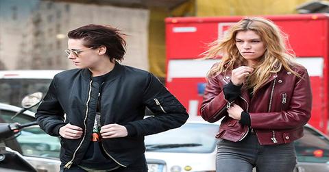 *EXCLUSIVE* **WEB MUST CALL FOR PRICING** Kristen Stewart and Stella Maxwell hot PDA at Milan Airport!