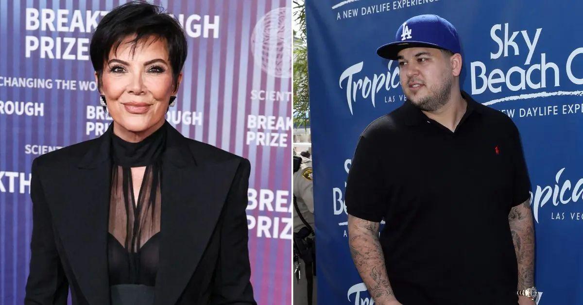 Composite photo of Kris Jenner and Rob Kardashian
