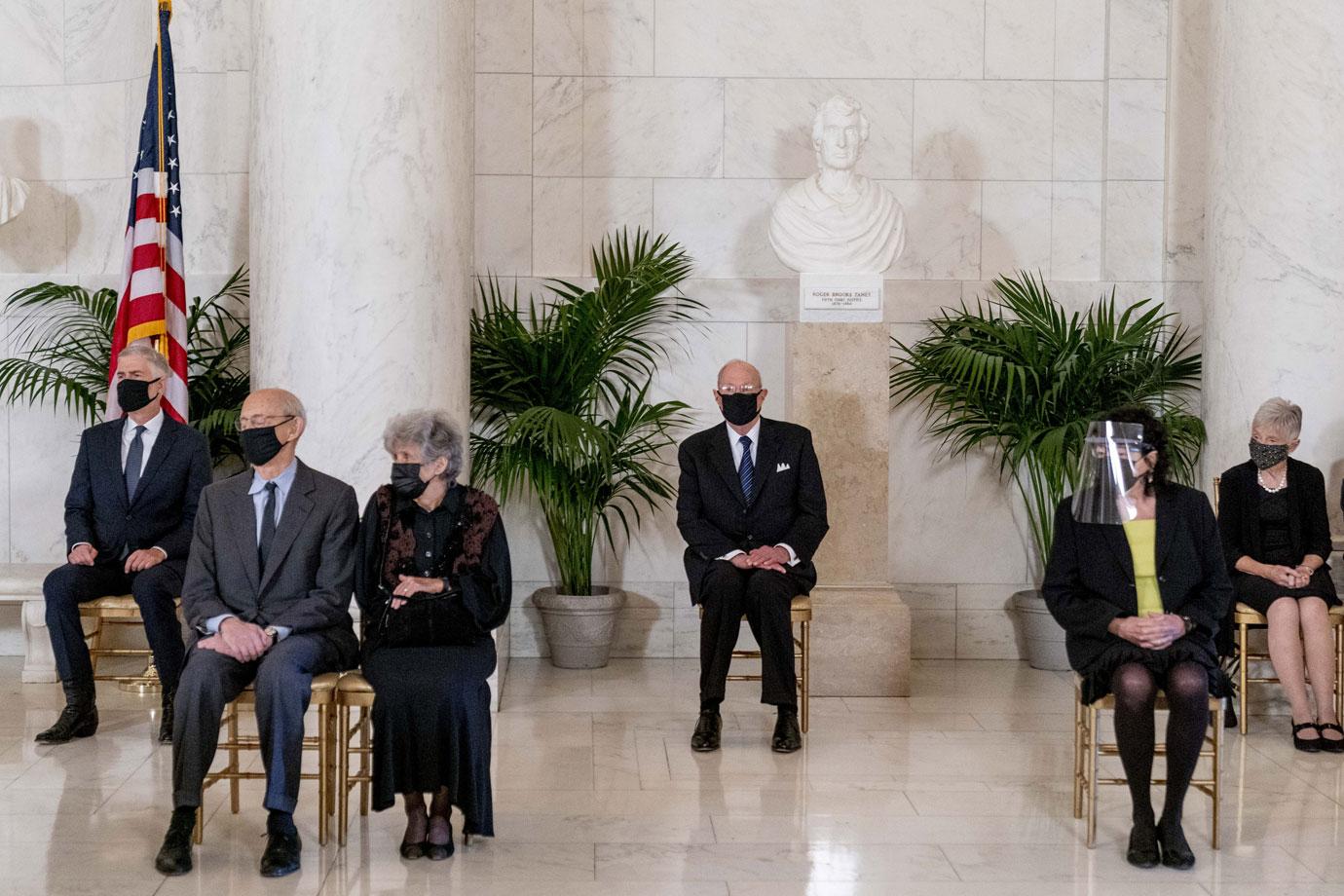 Justice Ruth Bader Ginsburg in Repose at the Supreme Court of the US