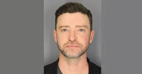 Justin Timberlake's mugshot