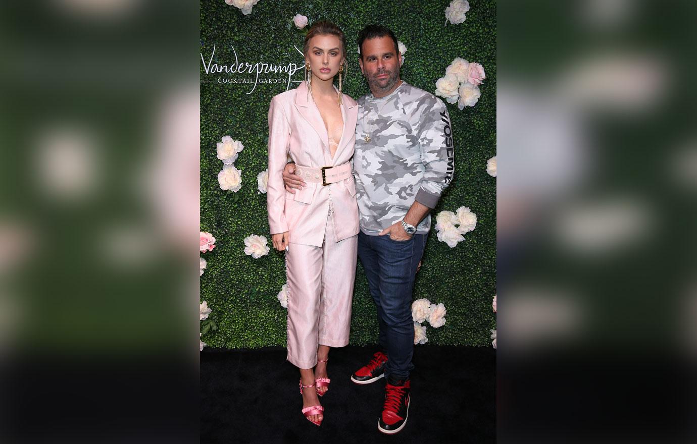 Lala Kent In Pink Blazer Suit With Randall Emmett