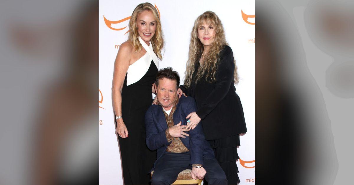 Photo of Tracy Pollan, Michael J. Fox and Stevie Nicks.