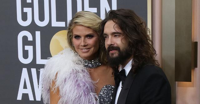 heidi klum husband tom kaulitz show some skin steamy anniversary photos pp