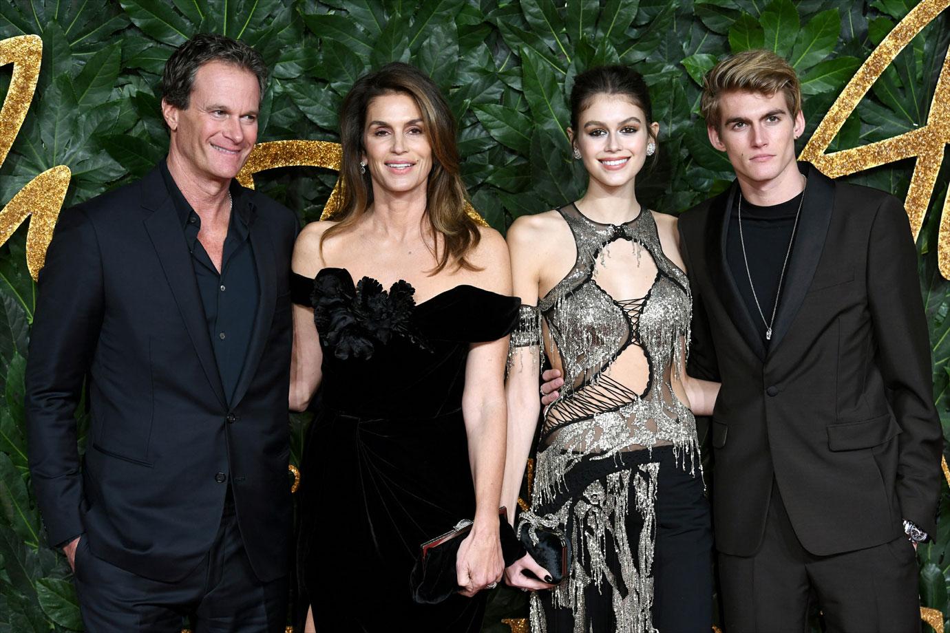 Cindy Crawford And Family at The Fashion Awards 2018