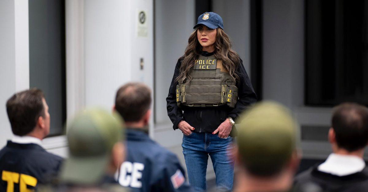 kristi noem mocked dolled up ice cosplayer nyc deportation raids