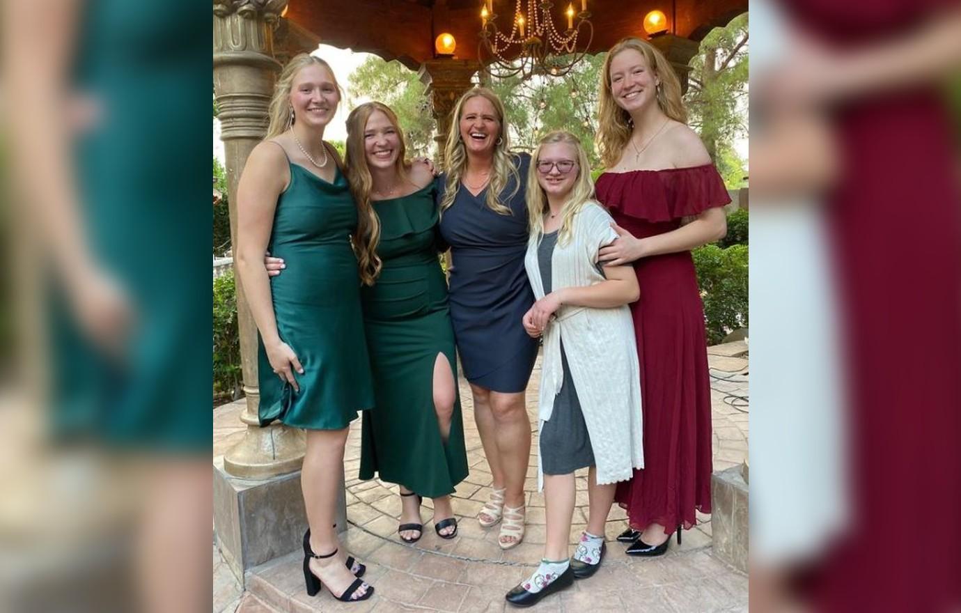 sister wives christine brown celebrates relationships daughters