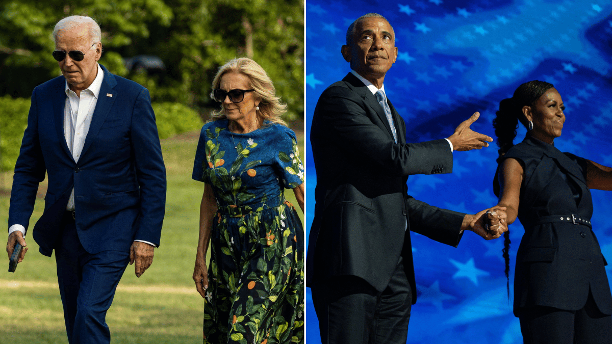 image of Jill Biden feared press would swarm her mother's funeral if Michelle Obama attended.