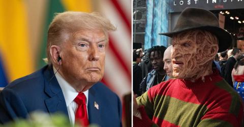 Composite photo of Donald Trump and Freddy Krueger