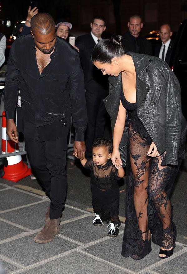 Kanye west kim kardashian north west