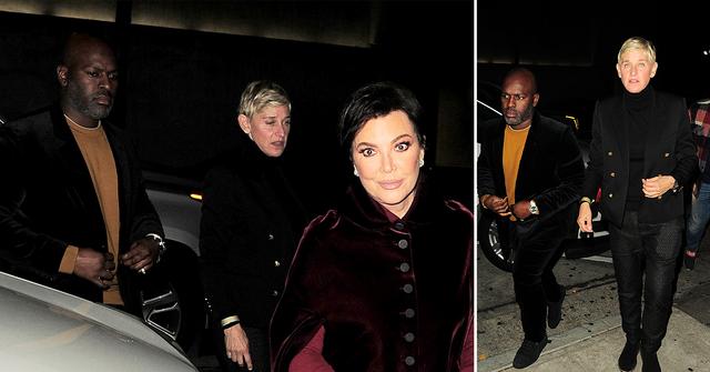 ellen degeneres joins kris jenner corey gamble los angeles date night