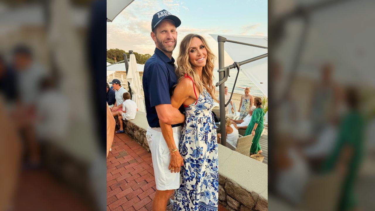 Photo of Lara Trump and Eric Trump got called out for their pose.