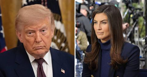 Image of Donald Trump and Kaitlan Collins