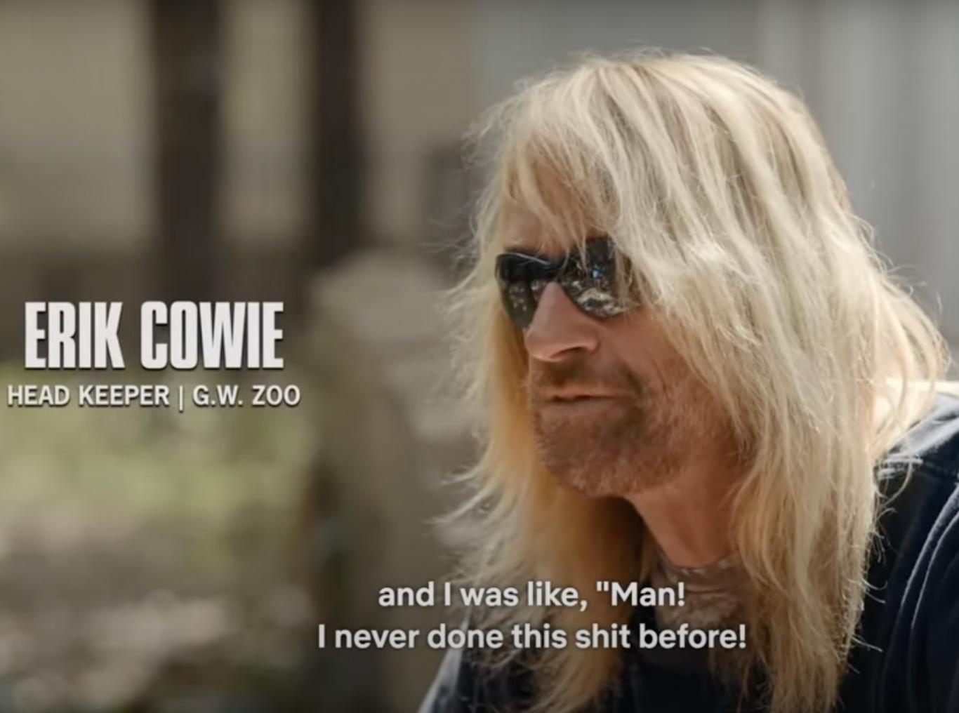 ‘Tiger King’ Star & Zookeeper Erik Cowie Found Dead At 53