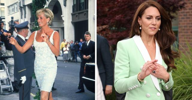 kate middleton pays tribute princess diana wardrobe