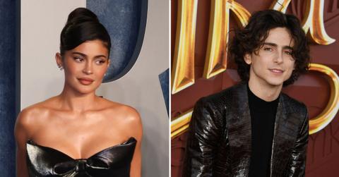 kylie jenner timothee chalamet cozy wonka premiere