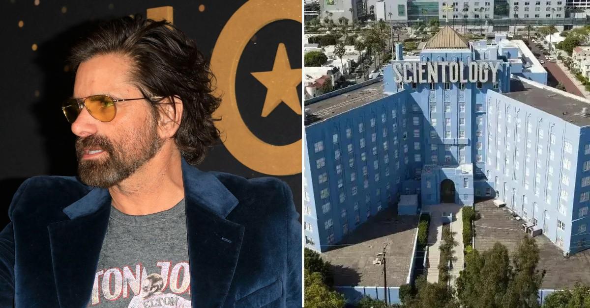 john stamos kicked out scientology meeting messing around pp