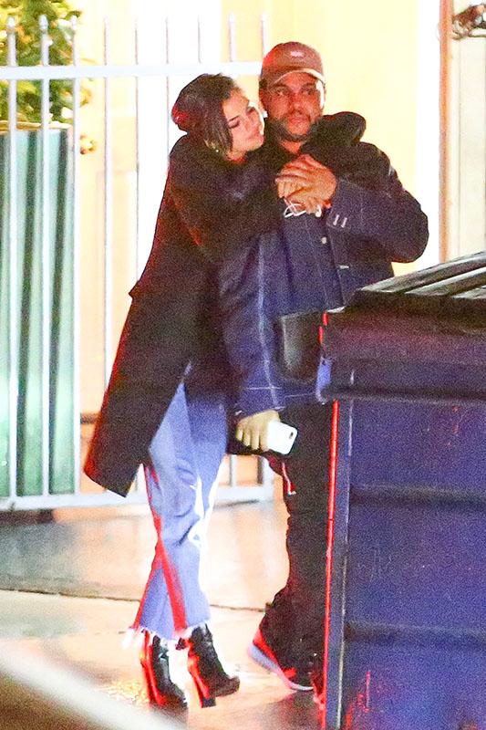 *PREMIUM EXCLUSIVE* Hot New Couple  Selena Gomez and The Weeknd Can&#8217;t hide their Love