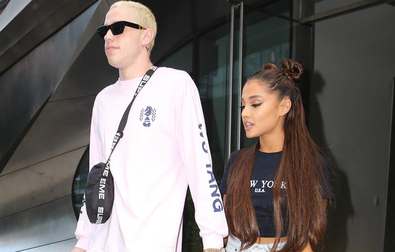 Ariana grande pete davidson relationship timeline leaving apartment