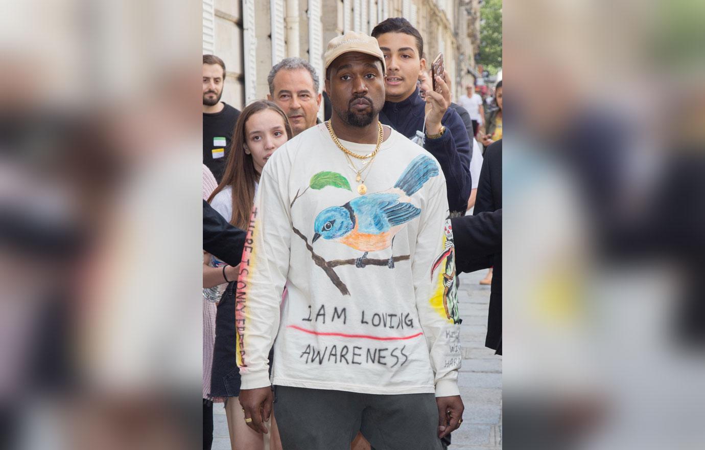 Kanye west looking serious