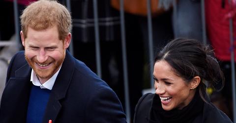 Prince Harry and fiancee Meghan Markle in Wales