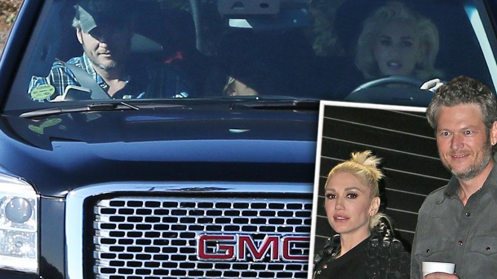 Gwen stefani blake shelton thanksgiving kids together