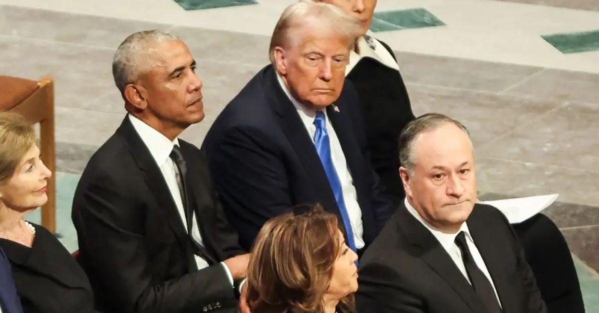 donald trump barack obamas conversation at jimmy carters funeral