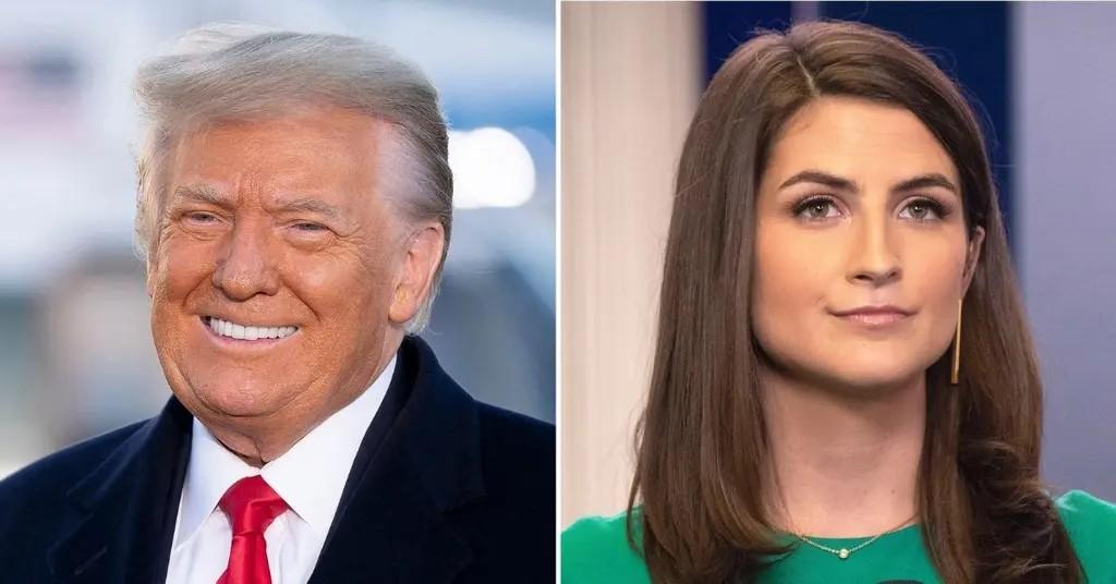 Composite photo of Donald Trump and Kaitlan Collins