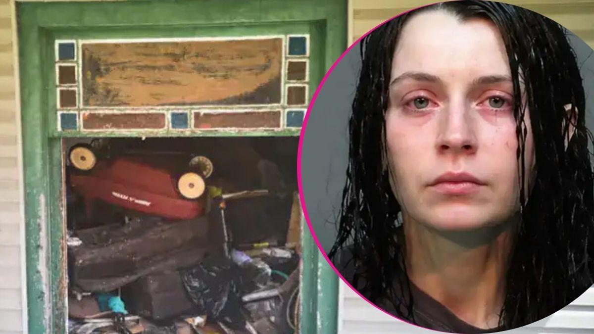 split image of the 'House of Horrors' and Elizabeth Siders