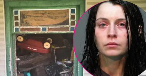 split image of the 'House of Horrors' and Elizabeth Siders