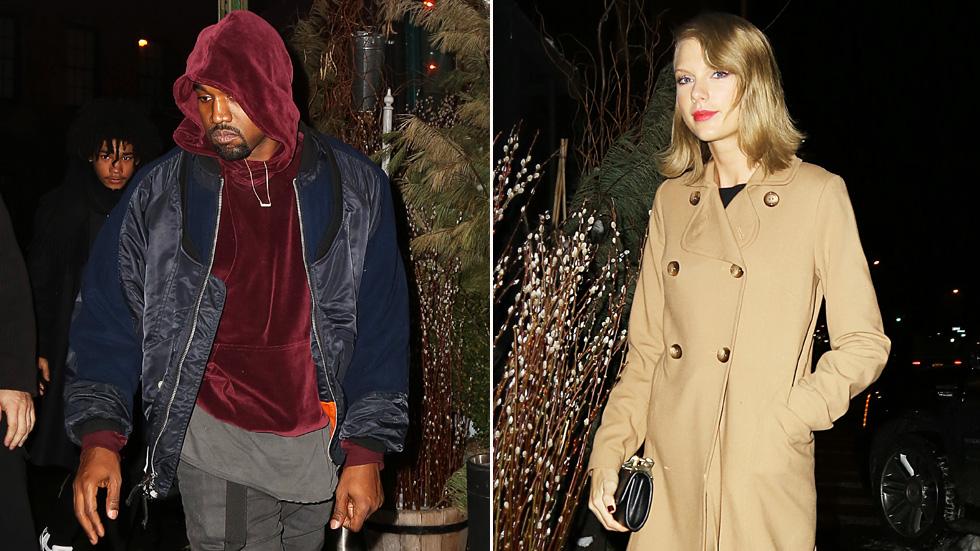 Taylor swift kanye west dinner new music