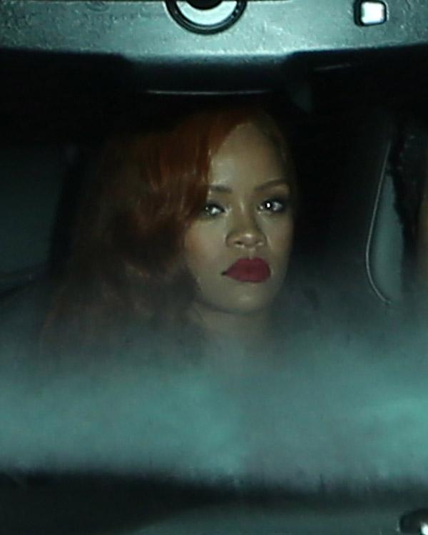 Rihanna and Real Madrid Star Karim Benzema Leave Giorgio Baldi in Seperate Cars