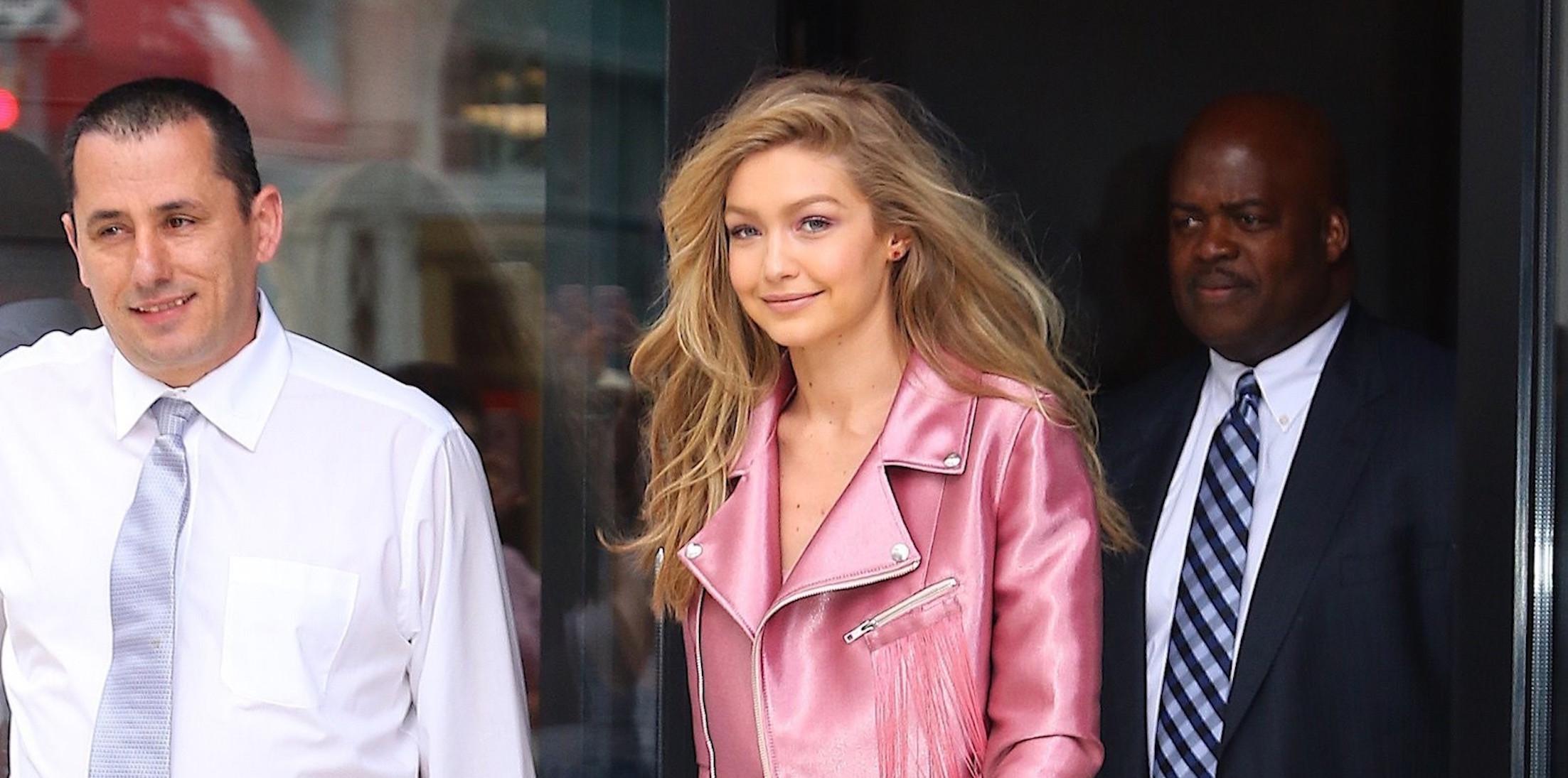 A glam Gigi Hadid is pretty in pink!