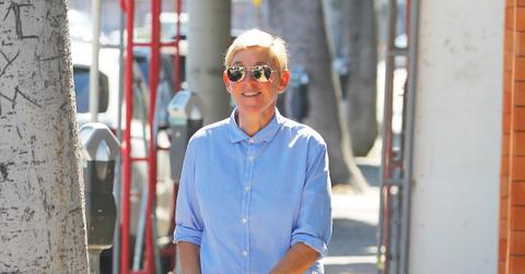 ellen degeneres beams shopping portia de rossi surprised vow renewal ceremony