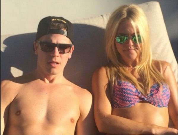 Jason Kennedy and Lauren Scruggs on vacation