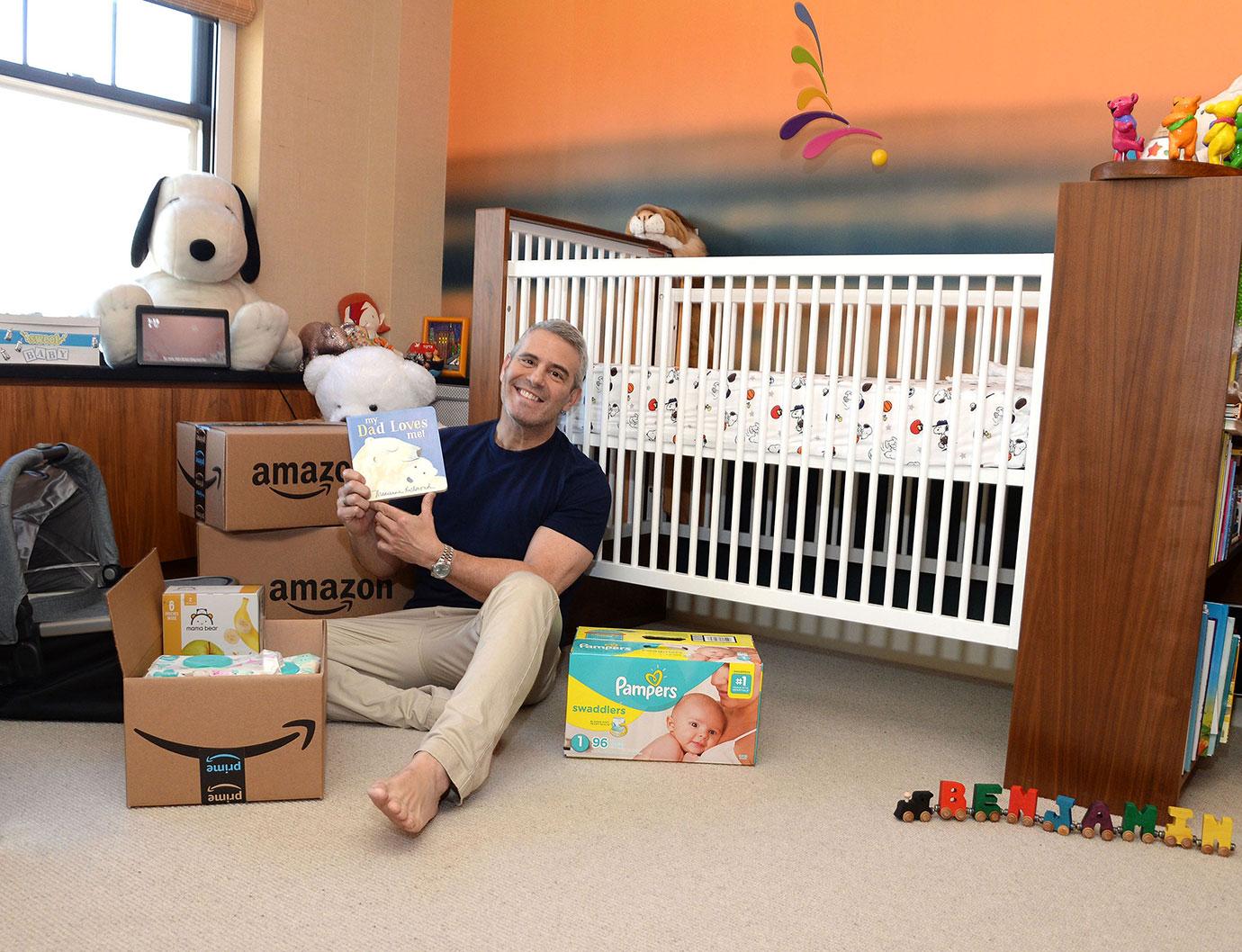 Andy Cohen Preps for his First Father`s Day With Necessities for Baby Benjamin From his Amazon New Dad Essentials List