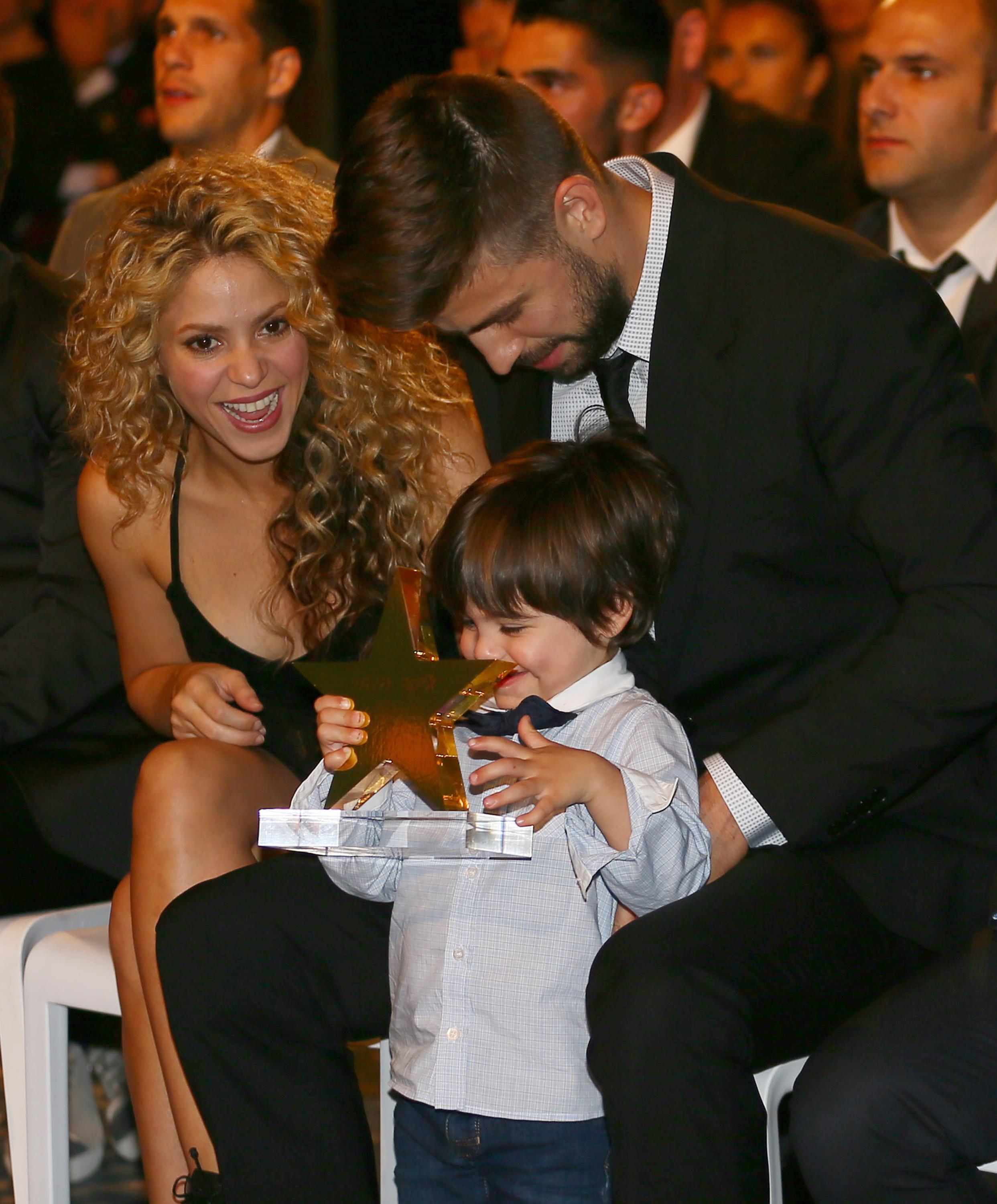 Shakira and her son Milan star Gerard Pique awards