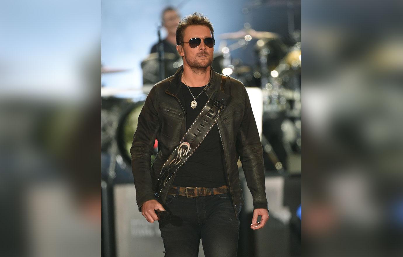 Eric church in sunglasses and leather jacket