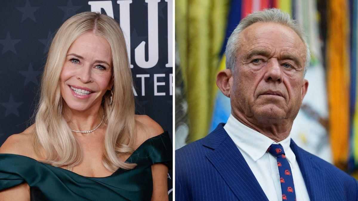 Split photo of Chelsea Handler and Robert F. Kennedy Jr.