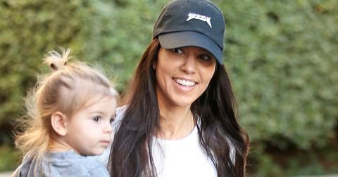 Kourtney Kardashian is on mommy duty at art class