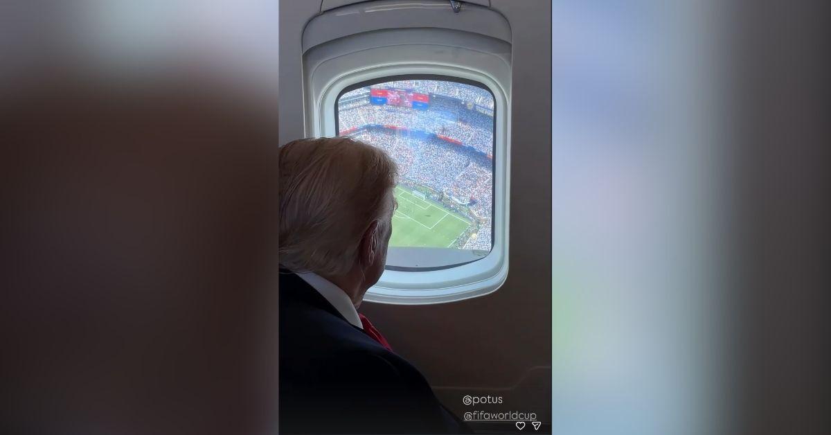 image of Ivanka Trump shared behind-the-scenes photos from the trip, including a snapshot taken aboard Air Force One before arriving at MetLife Stadium.