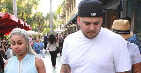 Rob Kardashian and pregnant girlfriend Blac Chyna go shopping after lunch in Miami Beach