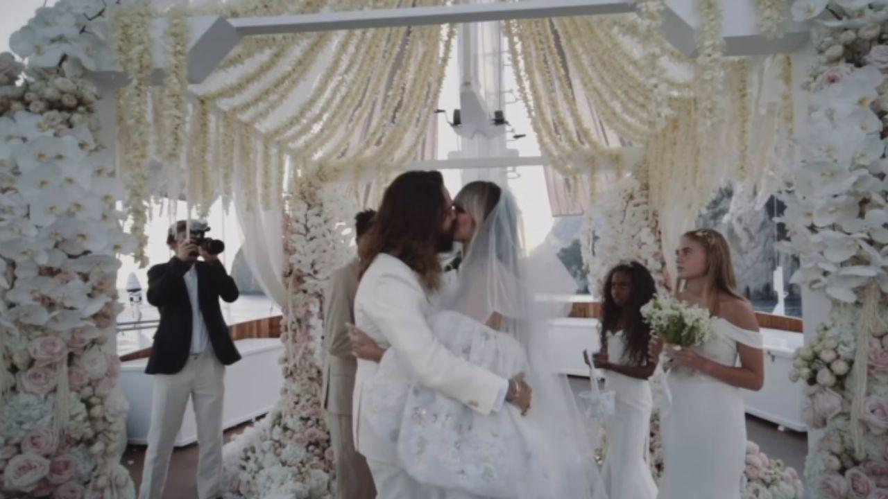 Image of Heidi Klum and Tom Kaulitz got married in Sicily. 