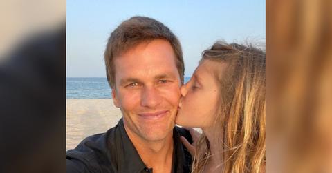 tom brady watches daughter vivian horseback riding photo