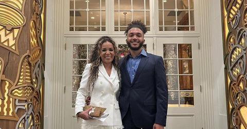 sunny hostin handsome son gabe white house dinner photos