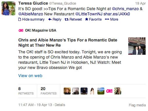 //teresa chris albie manzo tweet